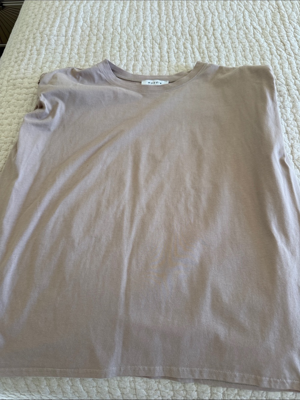 moodie Short Sleeve Crewneck T-Shirt in Taupe